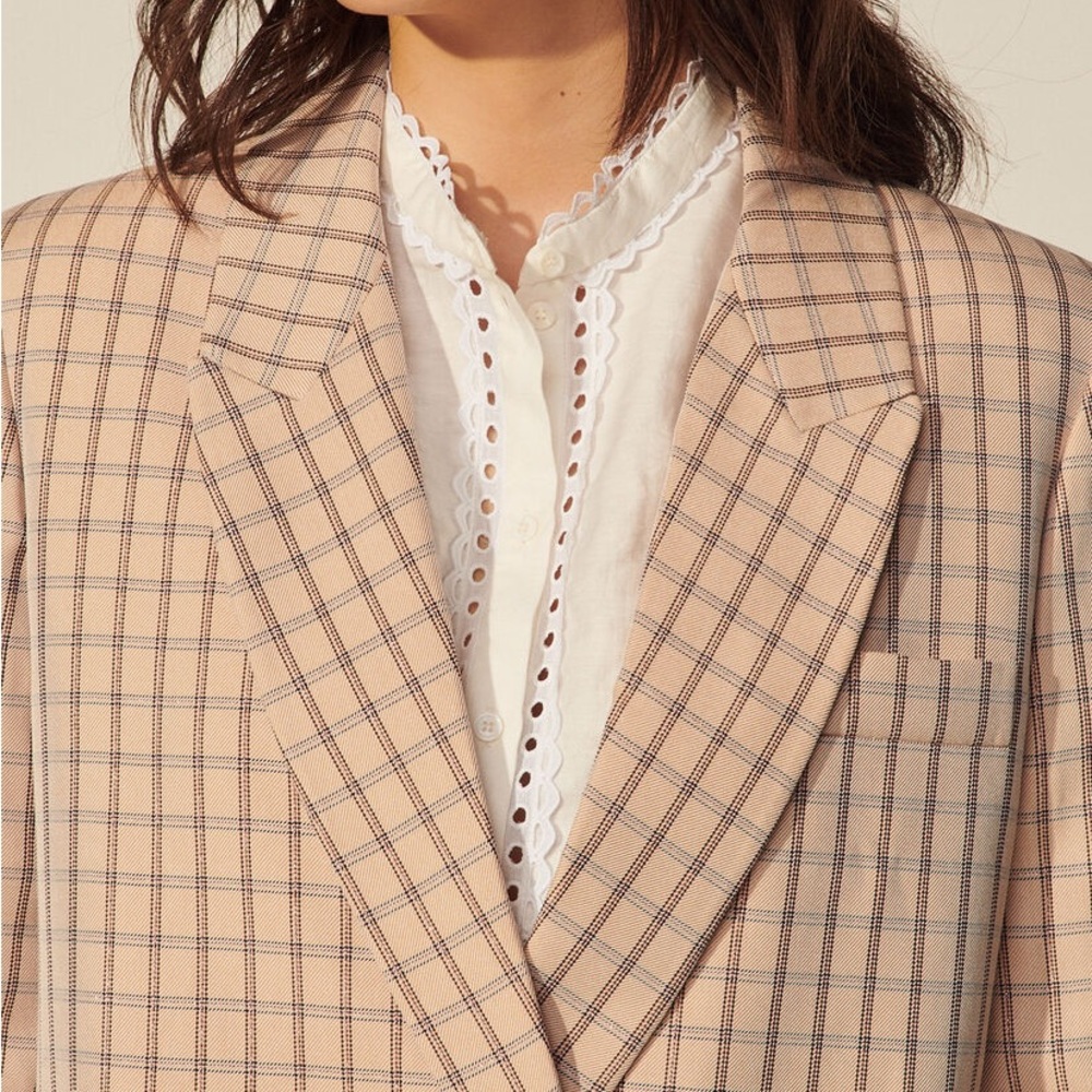 Sandro Lurex check jacket NWT - Picture 4 of 4